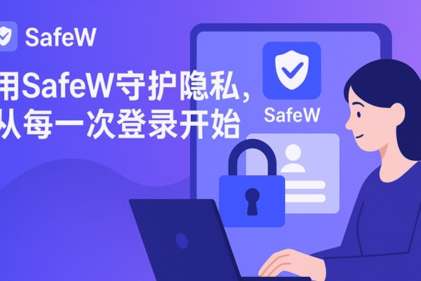 SafeW在每次登录时都为您的隐私提供守护。
