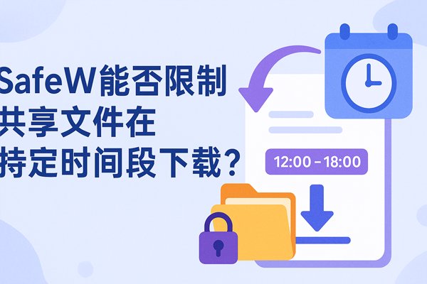 SafeW是否支持对共享文件的下载时间进行限制？